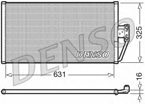 DCN05021 DENSO Condenser, air conditioning