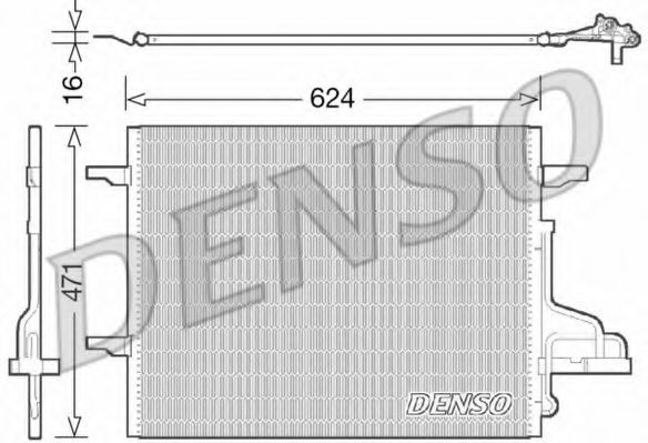 DCN10027 DENSO Air Conditioning Condenser, air conditioning