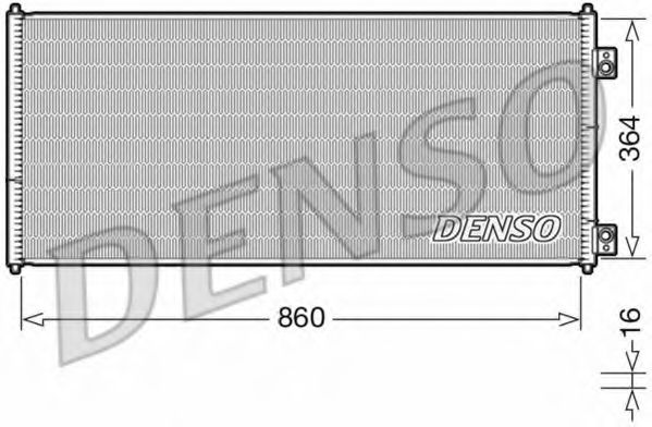 DCN10032 DENSO Air Conditioning Condenser, air conditioning