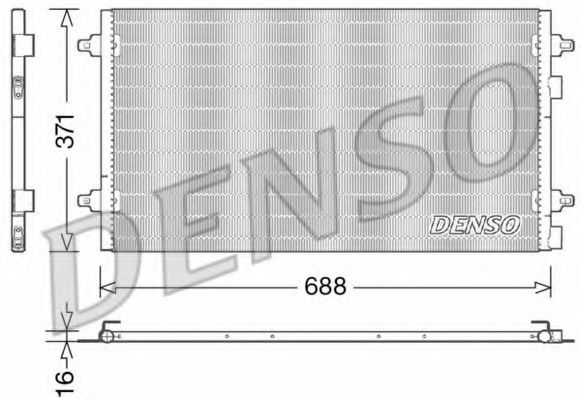 DCN13004 DENSO Condenser, air conditioning