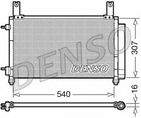 DCN15004 DENSO Condenser, air conditioning