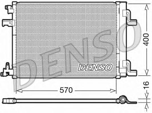 DCN20001 DENSO Condenser, air conditioning