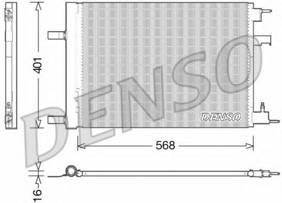 DCN20014 DENSO Air Conditioning Condenser, air conditioning
