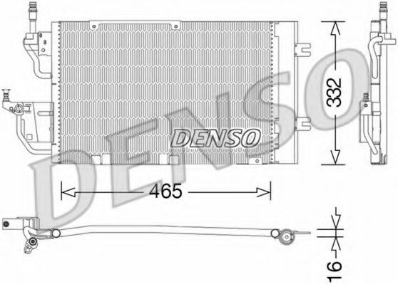 DCN20037 DENSO Air Conditioning Condenser, air conditioning