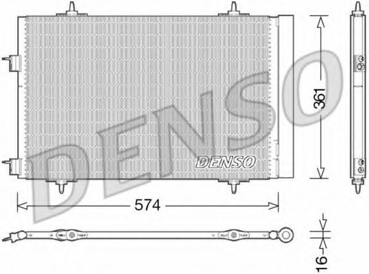 DCN21020 DENSO Air Conditioning Condenser, air conditioning