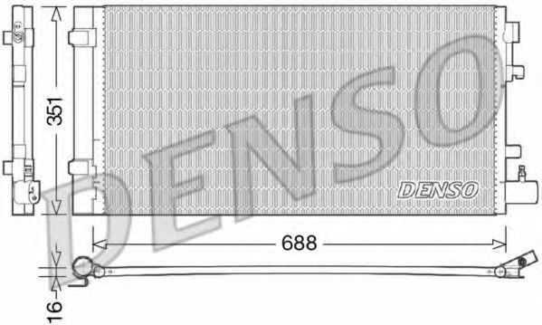 DCN23031 DENSO Air Conditioning Condenser, air conditioning