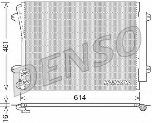 DCN32011 DENSO Condenser, air conditioning