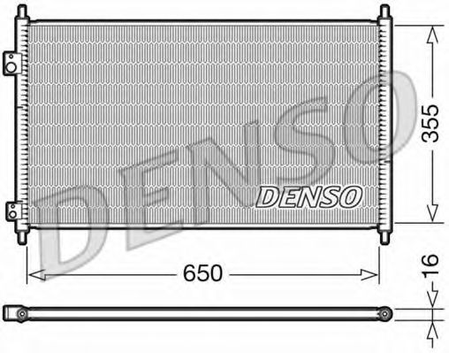 DCN40018 DENSO Condenser, air conditioning