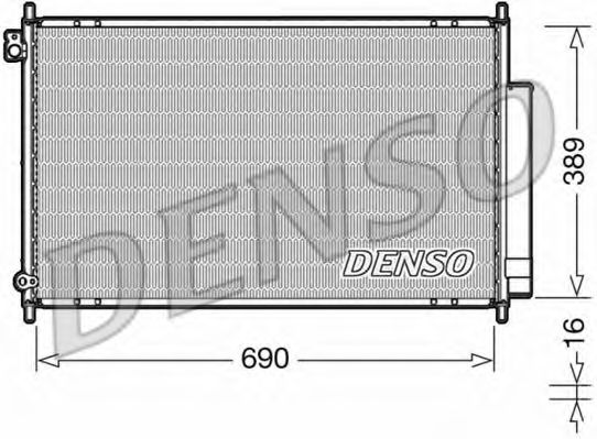 DCN40016 DENSO Condenser, air conditioning