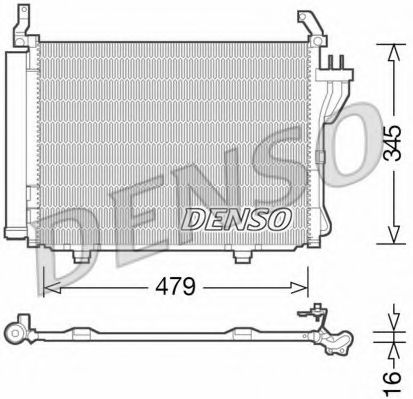DCN41002 DENSO Air Conditioning Condenser, air conditioning