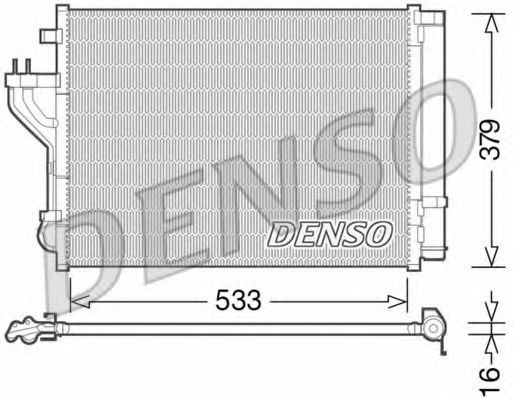 DCN41004 DENSO Condenser, air conditioning