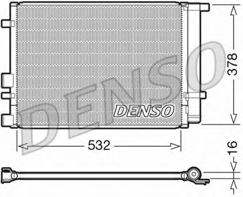 DCN41005 DENSO Air Conditioning Condenser, air conditioning