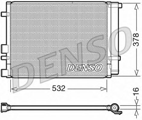 DCN41006 DENSO Air Conditioning Condenser, air conditioning