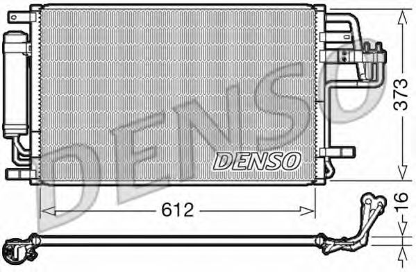 DCN41007 DENSO Air Conditioning Condenser, air conditioning
