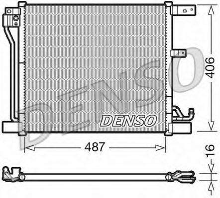 DCN46018 DENSO Condenser, air conditioning