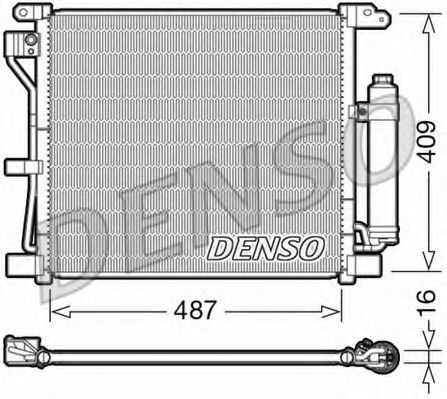 DCN46019 DENSO Air Conditioning Condenser, air conditioning