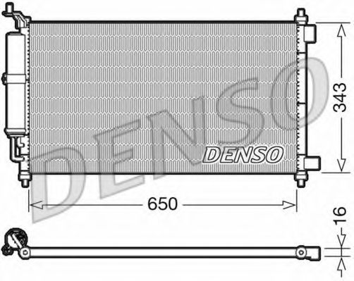 DCN46020 DENSO Condenser, air conditioning