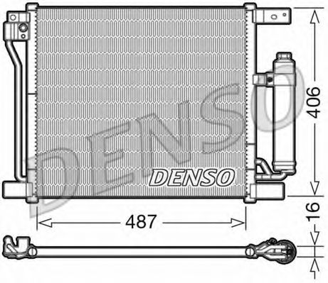 DCN46021 DENSO Condenser, air conditioning