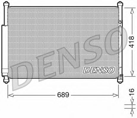 DCN47006 DENSO Condenser, air conditioning