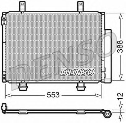 DCN47007 DENSO Condenser, air conditioning