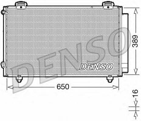 DCN50023 DENSO Condenser, air conditioning