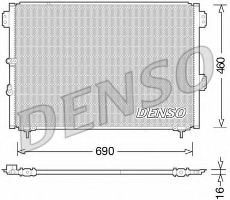 DCN50033 DENSO Condenser, air conditioning