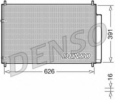 DCN50041 DENSO Condenser, air conditioning