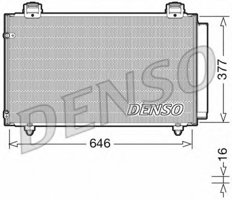 DCN50043 DENSO Condenser, air conditioning