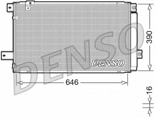 DCN50049 DENSO Condenser, air conditioning