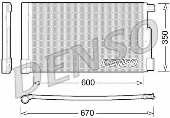 DCN01004 DENSO Condenser, air conditioning