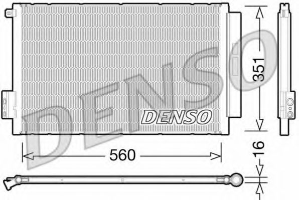 DCN09043 DENSO Condenser, air conditioning