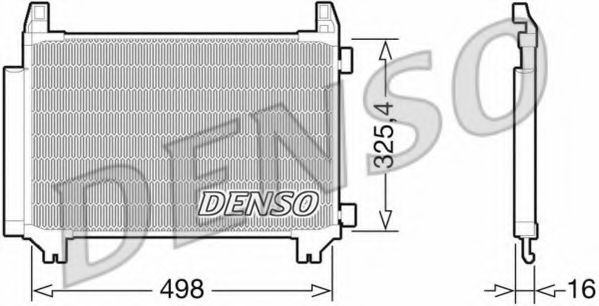 DCN50028 DENSO Condenser, air conditioning