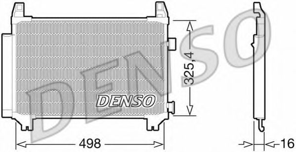 DCN50029 DENSO Air Conditioning Condenser, air conditioning