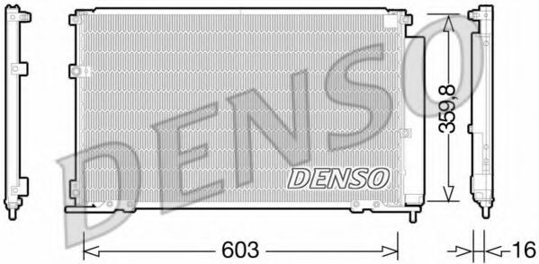 DCN50047 DENSO Condenser, air conditioning