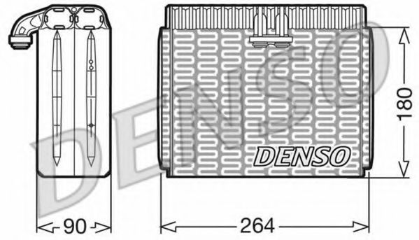 DEV01002 DENSO Evaporator, air conditioning