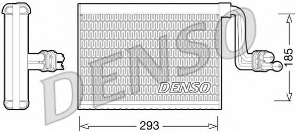 DEV05002 DENSO Evaporator, air conditioning