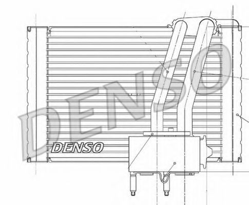 DEV07005 DENSO Air Conditioning Evaporator, air conditioning
