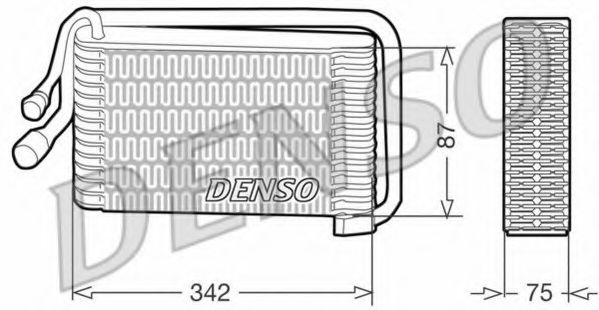 DEV09001 DENSO Evaporator, air conditioning