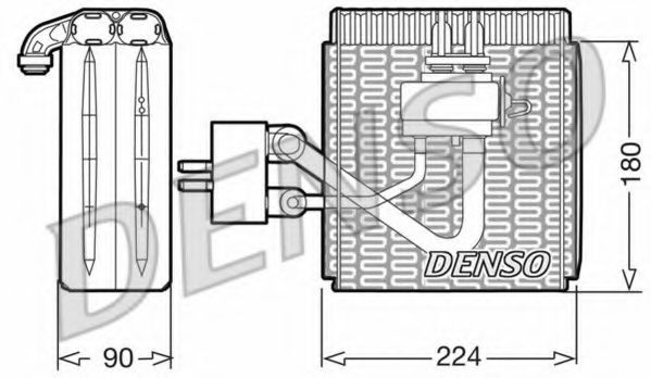 DEV09002 DENSO Air Conditioning Evaporator, air conditioning