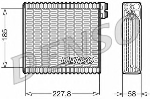 DEV09011 DENSO Evaporator, air conditioning