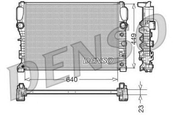 DRM17090 DENSO Cooling System Radiator, engine cooling