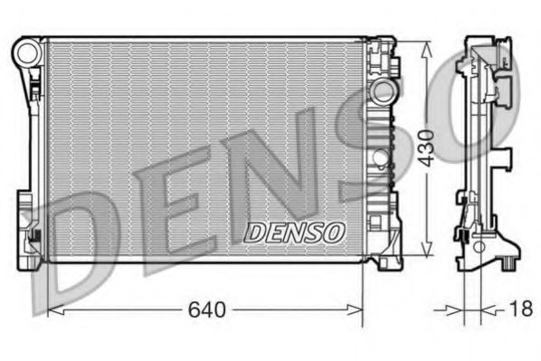 DRM17111 DENSO Radiator, engine cooling