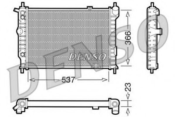 DRM20012 DENSO Cooling System Radiator, engine cooling