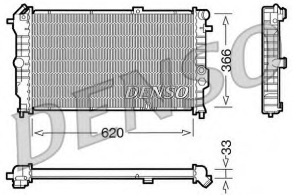 DRM20021 DENSO Cooling System Radiator, engine cooling