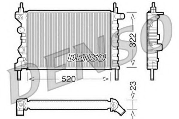 DRM20031 DENSO Radiator, engine cooling