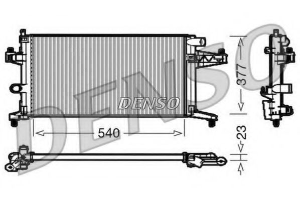 DRM20038 DENSO Radiator, engine cooling