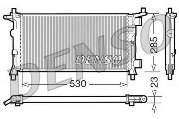 DRM20041 DENSO Radiator, engine cooling