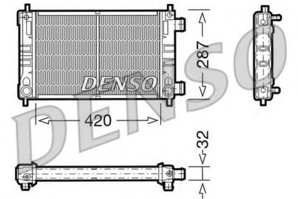 DRM20063 DENSO Radiator, engine cooling