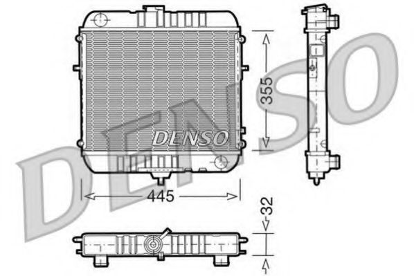 DRM20072 DENSO Cooling System Radiator, engine cooling