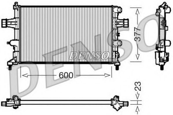 DRM20081 DENSO Cooling System Radiator, engine cooling